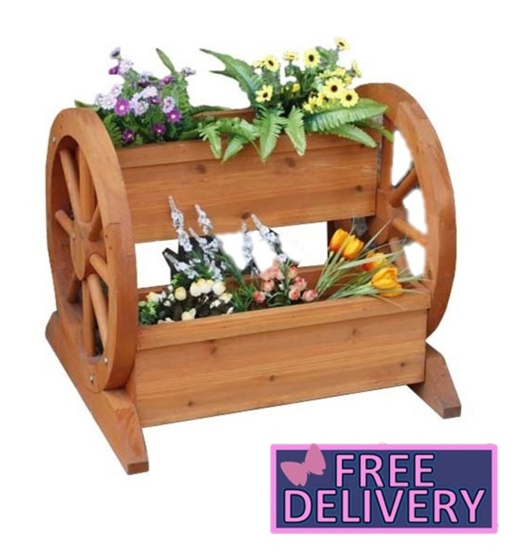 Charles Bentley Wagon Wheel Planter The Garden Factory Wooden Wagon Wheel Cart Planter Trough Charles Bentley