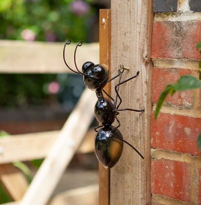 Metal Ants Garden Decor 3D Sculpture Ant Wall Art Garden Accent Yard Fence  Decor