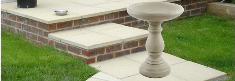 Stone Birdbaths and Sundials