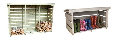 Outdoor Garden Storage & Log Store Sheds 