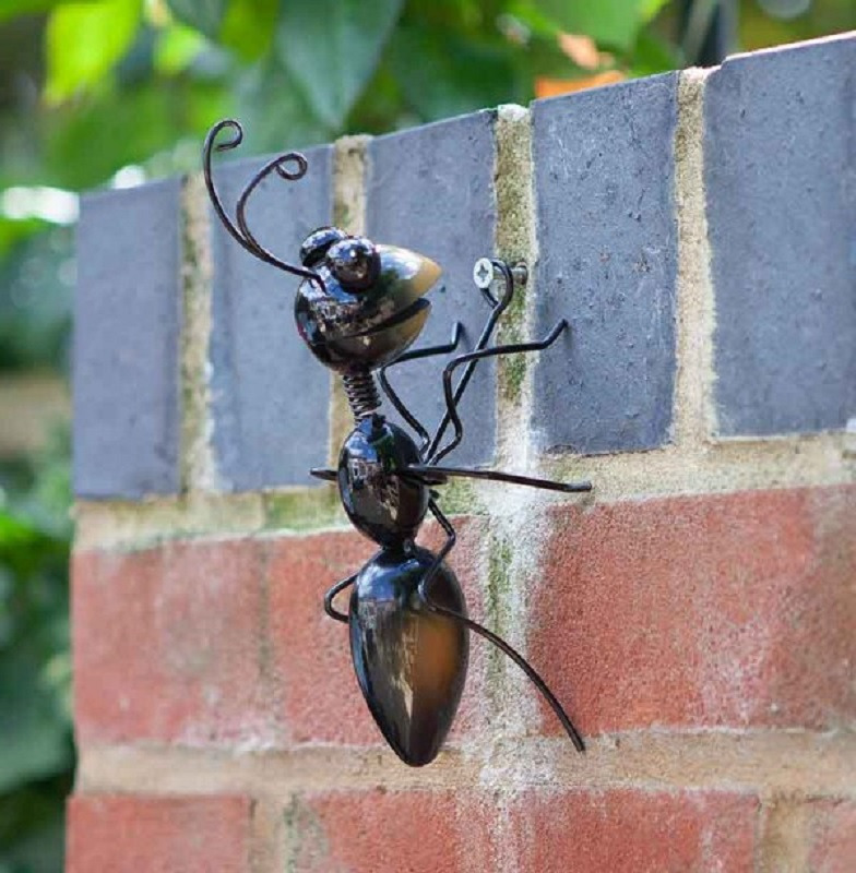 Metal Ants Garden Decor 3D Sculpture Ant Wall Art Garden Accent Yard Fence  Decor