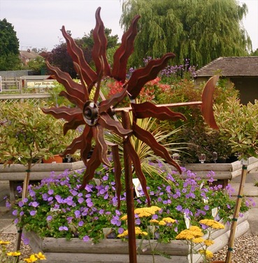 Solstice Garden Wind Sculpture Spinner - Garden Art