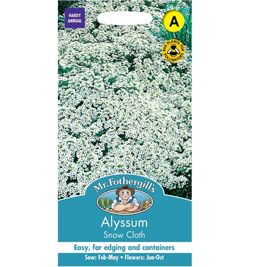 Alyssum Snow Cloth Packet Of Seeds - Mr Fothergills