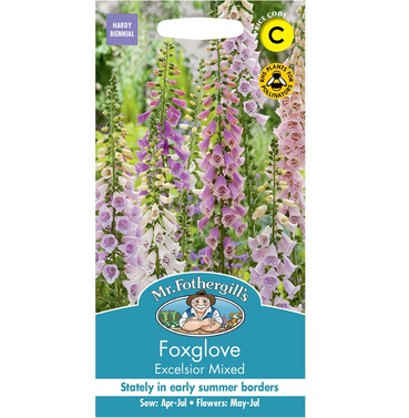 Foxglove Excelsior Mixed Packet Of Seeds - Mr Fothergills