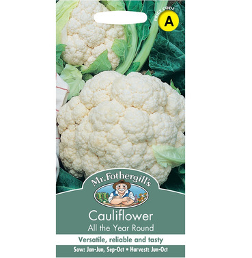 Cauliflower All The Year Round Packet Of Seeds - Mr Fothergills