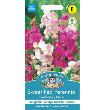 Sweet Pea Perennial Everlasting Mixed Packet Of Seeds - Mr Fothergills