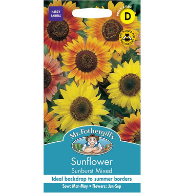 Sunflower Sunburst Mixed Packet Of Seeds - Mr Fothergills