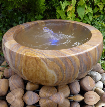 Rainbow Babbling Urn Stone Water Feature - 50cm Diameter