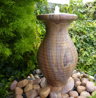 Rainbow Cascading Vase Stone Water Feature - 60cm High