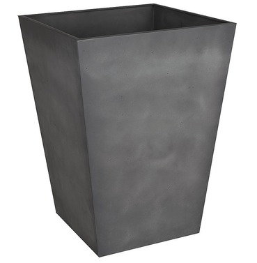 Beton Tall Square Planter Pot - Dark Grey - 40cm