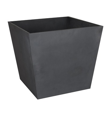 Beton Low Square Planter Pot - Dark Grey - 48cm