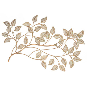 Leafy Branch Metal Wall Art 