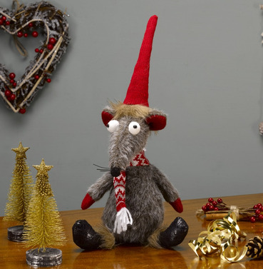 Remi the Rat Plush Christmas Decoration 