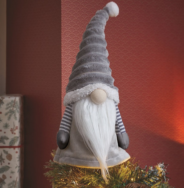 Christmas Tree Gonk Topper - Grey