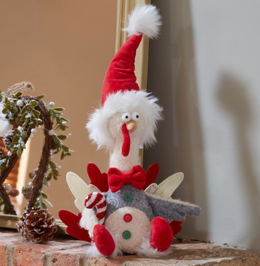 Giblet George the Turkey Plush Christmas Decoration 