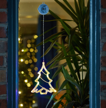 Festive Window Tree Light in Warm White