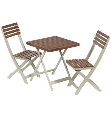 Burley Hardwood Bistro Set With A Two Tone Finish