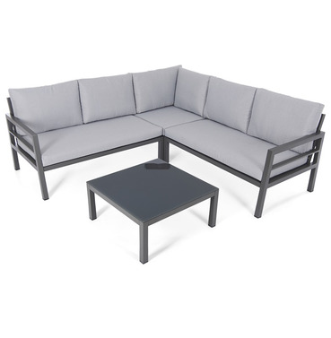Oakley Aluminium Corner Sofa Garden Furniture Set