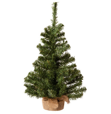 Mini Imperial Artificial Christmas Tree 60cm in Jute Bag Base 