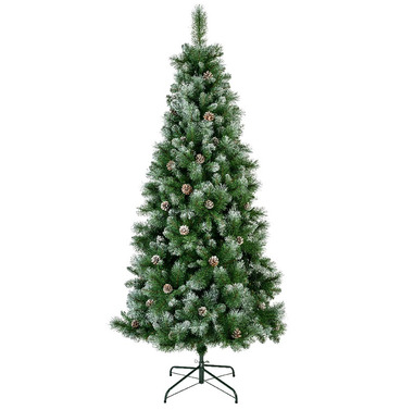 Norwich Pine Artificial Frosted Christmas Tree - 7ft