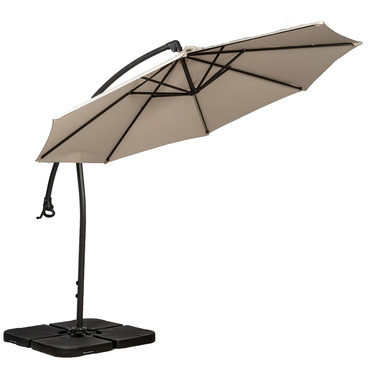 Deluxe Cantilever 3m Pedal operated Parasol - Ivory
