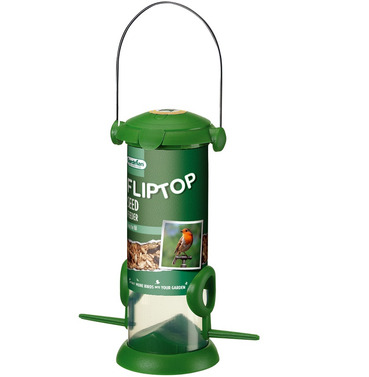 Seed Feeder with flip top for wild birds