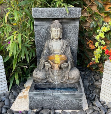 Oriental Anurak Buddha Solar Powered Water Feature