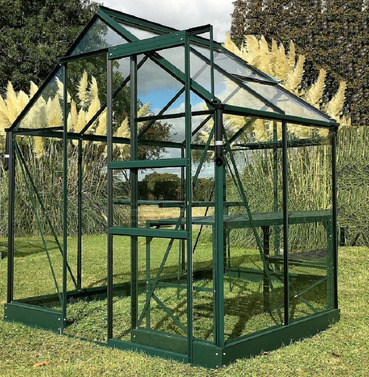 Apollo Green Aluminium Greenhouse with Integral Base - Different Size Options