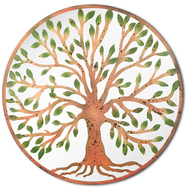 Tree of Life Metal Wall Art - with Roots