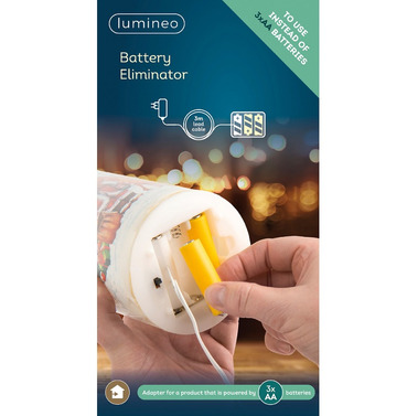 Battery Eliminator - Replaces 3 x AA Batteries in to a Mains Plug - 3m Length