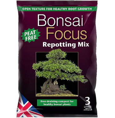 Bonsai Focus Repotting Compost Mix Peat Free 3lt Bag