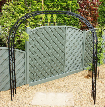 Buckingham Extra Wide Garden Rose Arch - Poppy Forge - Width Options