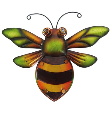 Bumblebee Bee Wall Art Glass and Metal
