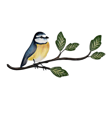 British Bird Wall Art - Blue Tit on Branch
