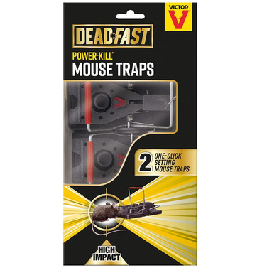 Deadfast Power-Kill Mouse Trap - 2 Pack