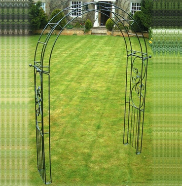 Traditional Imperial Garden Rose Arch - Poppy Forge - Solid Bar Construction
