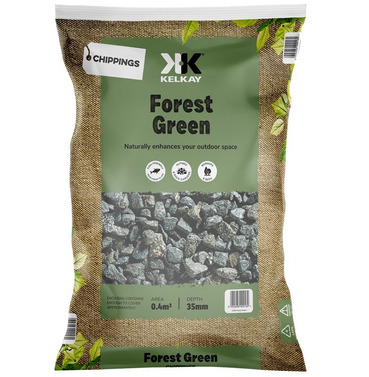 Decorative Aggregate Stone Chippings - Forest Green