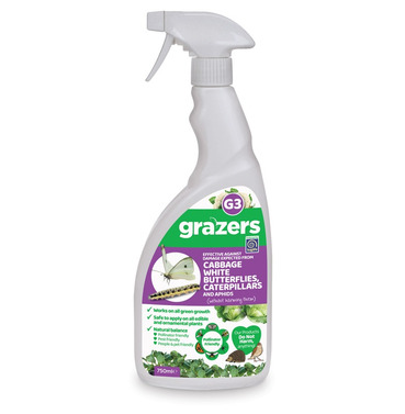 Grazers Cabbage White Butterflies, Caterpillars & Aphids Repellent Spray