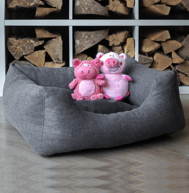 Harrogate Tweed Square Dog Bed  - Different Size Options