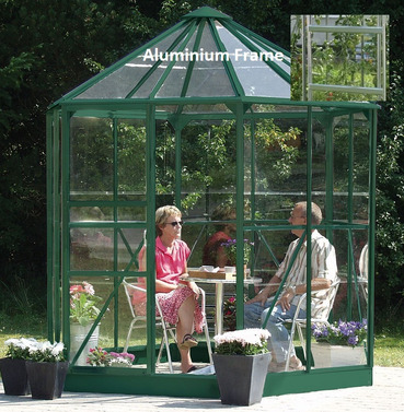 Hera Aluminium 7ft x 8ft Greenhouse - Different Glass Options