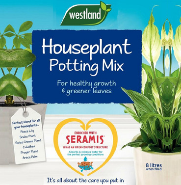 Indoor House Plant Potting Compost Mix - Westland Garden Health - 8 Litres