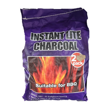 Instant Light Charcoal BBQ Coal -  2kg Bag