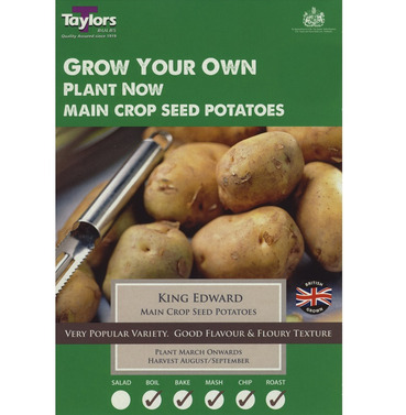 Seed Potatoes King Edward Main Crop Starter Taster Pack - 10 Pack