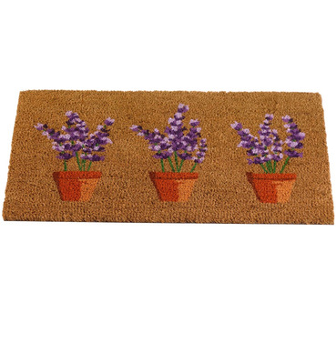 Lavender Pots Coir Doormat - 75 x 45cm