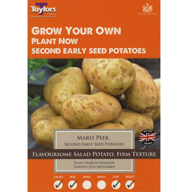 Seed Potatoes Maris Peer Second Early Starter Taster Pack - 10 Pack