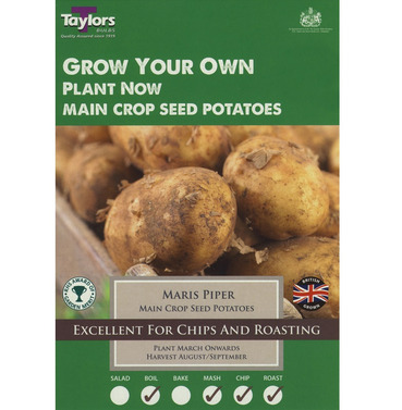 Seed Potatoes Maris Piper Main Crop Starter Taster Pack - 10 Pack