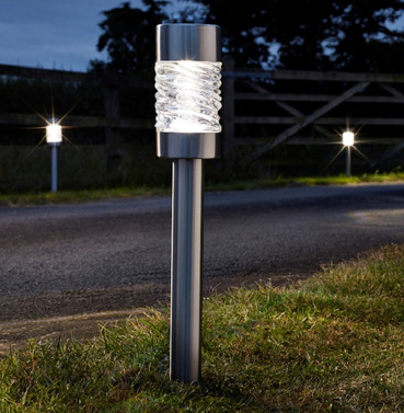 Large LED Martello Stainless Steel Stake Light - Super Bright - 5 Lummen