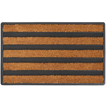 Muck Off Combi Brush Coir and Rubber Doormat - 75 x 45cm
