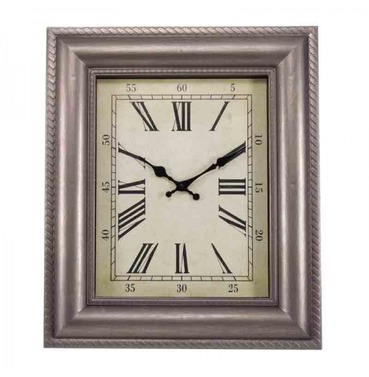 Large Rectangle Quardrant Outdoor Wall Clock 50cm - Frame Design