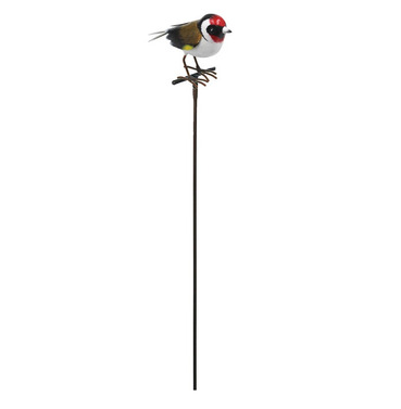 Goldfinch Metal Bird on Stake 